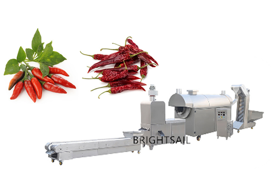 Industria di trasformazione alimentare 155kw Chili Roasting Machine 300 a 800kg per capacità di ora