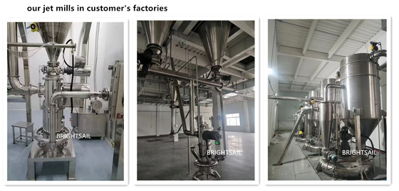 Dye Air Jet Mill Crusher Machine Price Lab Verticale Fresatura Orizzontale da Brightsail