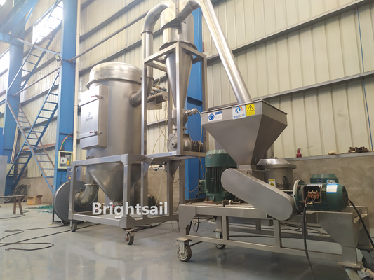 Sus 304 Moringa Leaves Pulverizer Macchina di polvere di foglie ACM Grinder di Brightsail