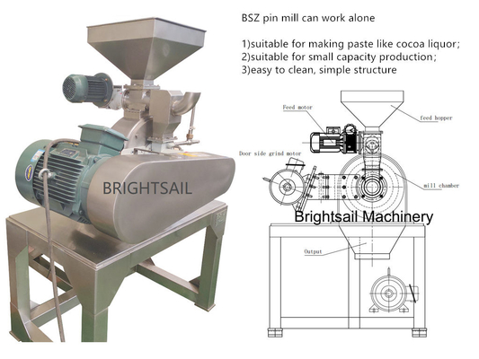 Brightsail Sesame mulino a perno a camera larga Sesame High Speed Pin Mill macchina per la produzione di polvere alimentare