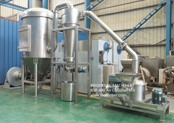 BSP Air Classifier Mill For Herbs set pulverizer spice Grinder polverizzatore da Brightsail